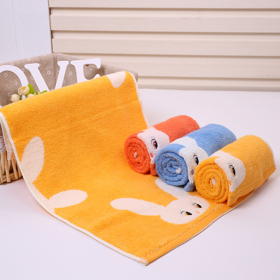 2015 new product 100% pure cotton untwisted towel gifts occupy the home rabbit towels