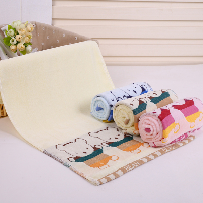 pure cotton simple elegant towel cut pile cartoon bear towel 