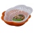 Double layer fruit and vegetable basket drain basket