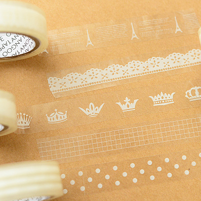 Cute little pure and fresh and transparent lace tape 10 m small DIY decoration tape