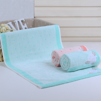 Pure cotton lover towel cut pile bibulous towel rose embroidery towel