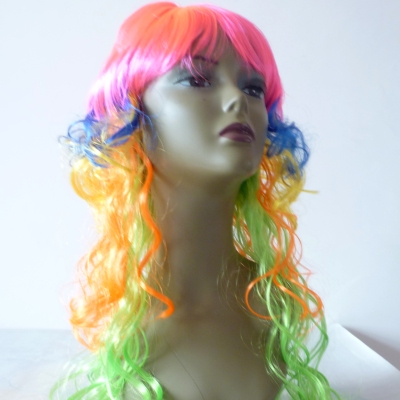 colorful curly hair wig can make other design or color