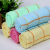 Pure cotton towel single yarn grid stripe jacquard towel plain color towels