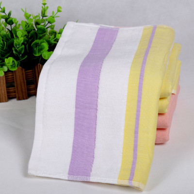 Double zero twist towel pure cotton jacquard horizontal stripes towel cotton gauze towels