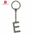 Good quality silver letter key chain