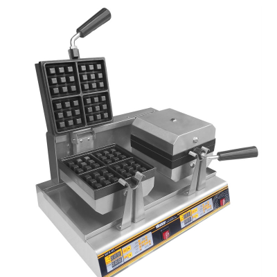 Non-Stick Rotary Square Waffle Baker New HFF-02 Model
