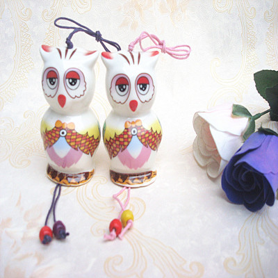 The owl wind chimes   Ceramic wind chimes