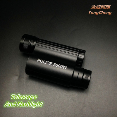 Flashlight with a telescope LED CREE rechargeable flashlight telescope set