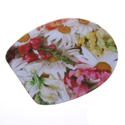 New style flower printing toilet lid
