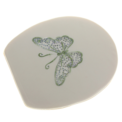 Adults' paillette embroidered toilet lid