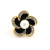European style foreign trade decorations elegant pearl rhinestone inlaid flower shape alloy oil drip earrings