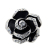 2015 Korean style sweet flower earrings alloy rose shape oil drip rhinestone earrings