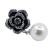 Korean style earrings allergy free earrings pearl alloy oil drip flower shape earrings