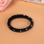 Good elastic black seamless all-match nylon hair ring hair band dot pattern hair decorations