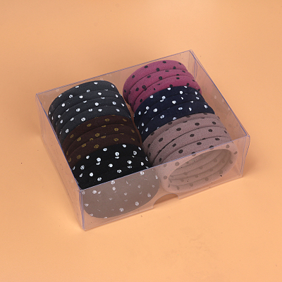 Fashion charpie material hair ring dark color series printing nylon hair band wholesale