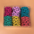 Seamless small size nylon printing hair decorations colorful hair ring