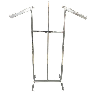 Old style six-arm clothing display rack  Multiple hanging arm shelf  Plating multiple bar hanger