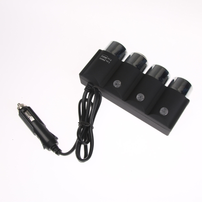 double USB&three sockets high-power car cigarette lighter