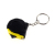 Several colors portable rubber cover small steel tape key rings gift tape