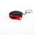 Several colors portable rubber cover small steel tape key rings gift tape