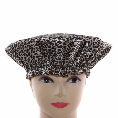 leopard print bath cap Lady's waterproof environmental protection shower cap