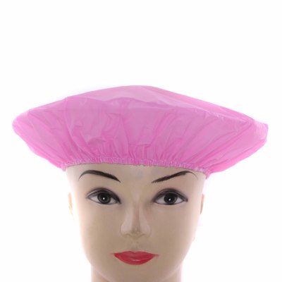 Pure color bath cap Women's waterproof shower environmental protection cap