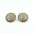 Retro new round rhinestone earrings fashion exquisite rhinestone earrings