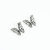 Elegant butterfly earrings women's rhinestone inlaid earrings allergy free earrings
