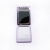Rectangular metal PU leather double-faced cosmetic mirror portable mirror
