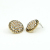 Retro new round rhinestone earrings fashion exquisite rhinestone earrings