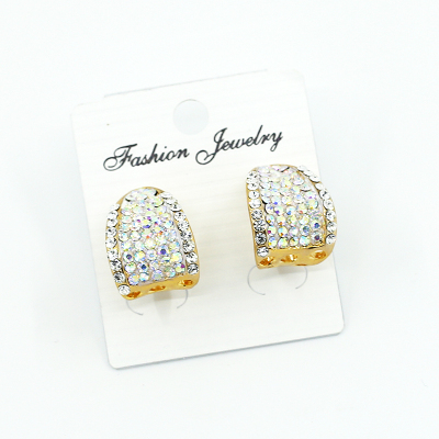 Korean style simple fashion rhinestone earrings women's fashion ear decorations