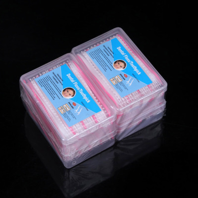 50pcs pack Japanese imported dental floss plastic toothpick individual package