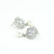 Simple elegant rhinestone pearl round snowflake earrings gift ear decorations