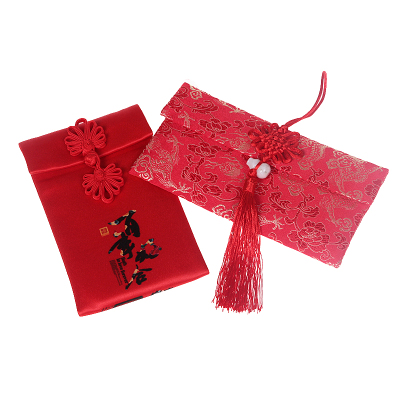 Top grade red packet wedding silks and satins brocade creatve red packet