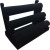 Black flannelette three-layer bracelet rack watch rack jewelry rack