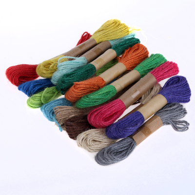 10m colorful hemp rope