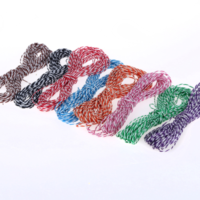 Double-color wax hemp rope