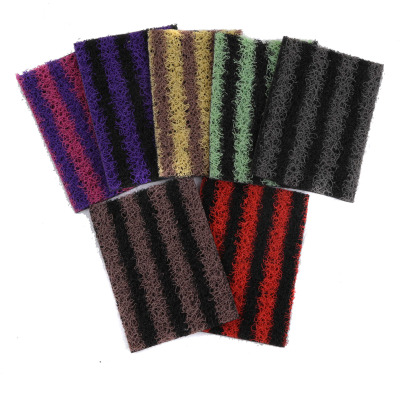 Wholesale household anti-skid outdoor carpet PVC stripes floor mat