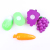 Blister card pack sectile fruits and tableware set toy children's play house toys with scales