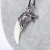 crescent moon shaped Wolf Head ivory couple necklace men's accessories titanium steel pendants