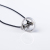 Popular cross inside circle men;s titanium steel necklace hollow design pendants
