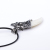 crescent moon shaped Wolf Head ivory couple necklace men's accessories titanium steel pendants