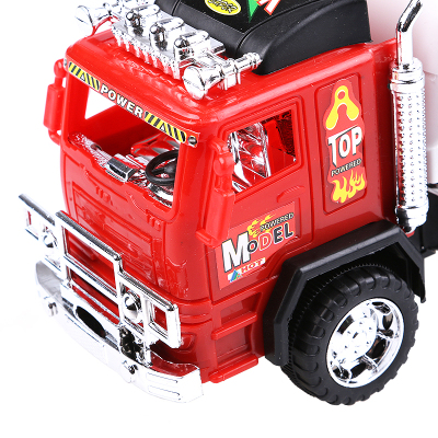 Inertia driving 6-wheel oil tank truck toy