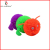 3 joints caterpillar colorful worm puffer plastic toys TPR