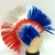 blue white red three colors national fan wigs hair