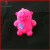 plastic tpr flashing light up kids mini BEAR toy environmental 