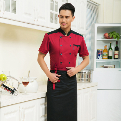 Hot selling  high-grade cotton chef's hotel restaurant coat