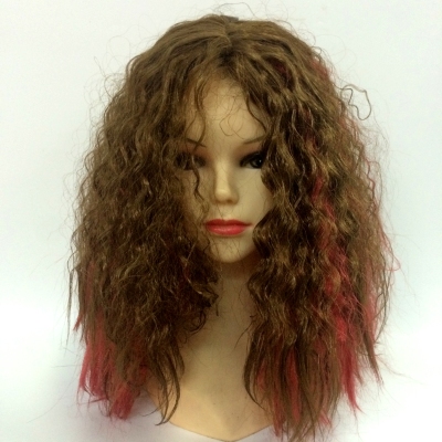 Halloween wig wizard wig hair buckling long wig