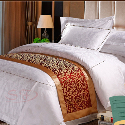 high quality Hotel pure white cotton bed sheets Pure cotton thickening sheet bedding 