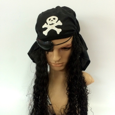 Pirates headband wigs Eye mask